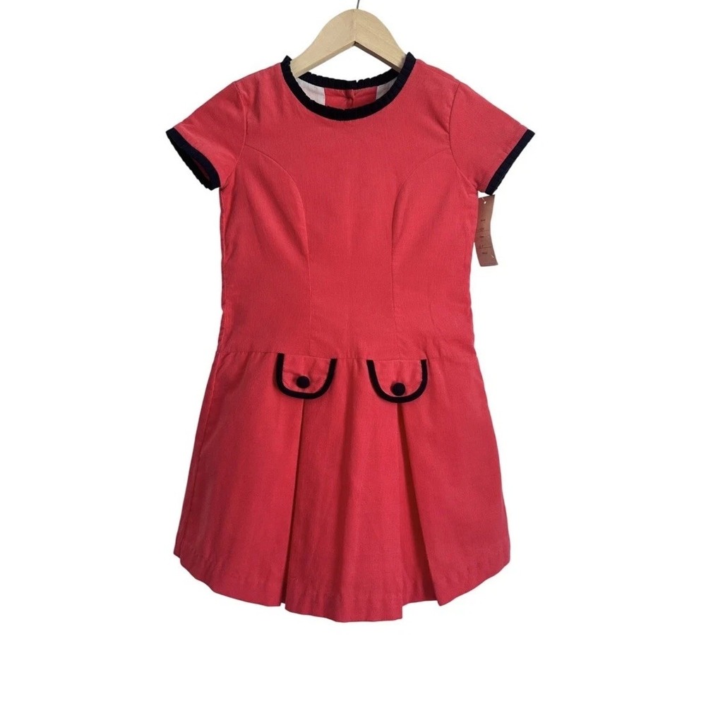 NWT! Marco & Lizzy Girl's Sz: 6X Salmon Colored Corduroy Scooter Dress